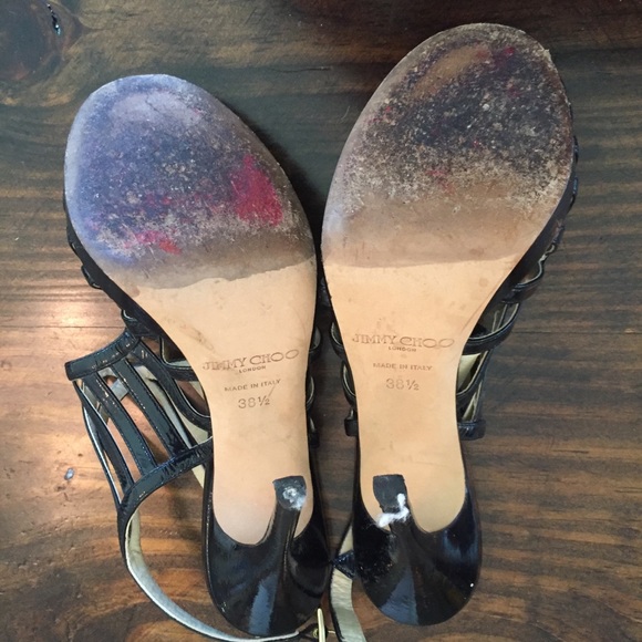 Jimmy Choo London Black strappy Stiletto heel - Picture 3 of 6